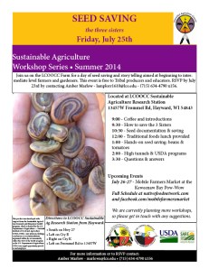 Seed Saving Flyer July 2014