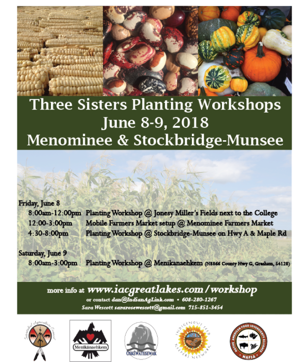 menominee 3 sisters workshop